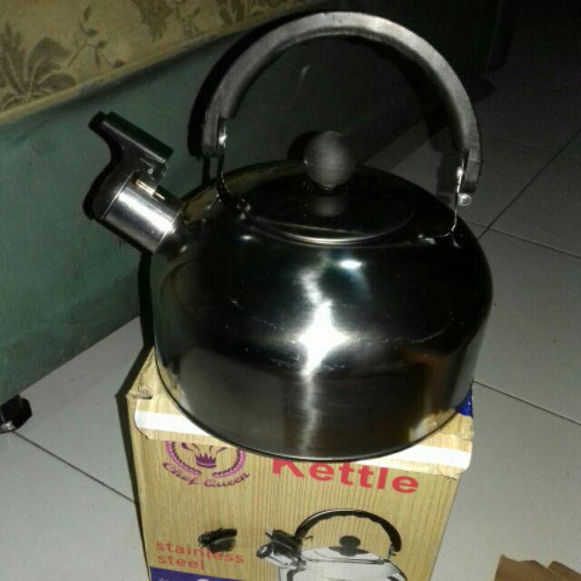 Teko Bunyi 3 Liter Whistling Kettle Stainless Bunyi Bila Mendidih