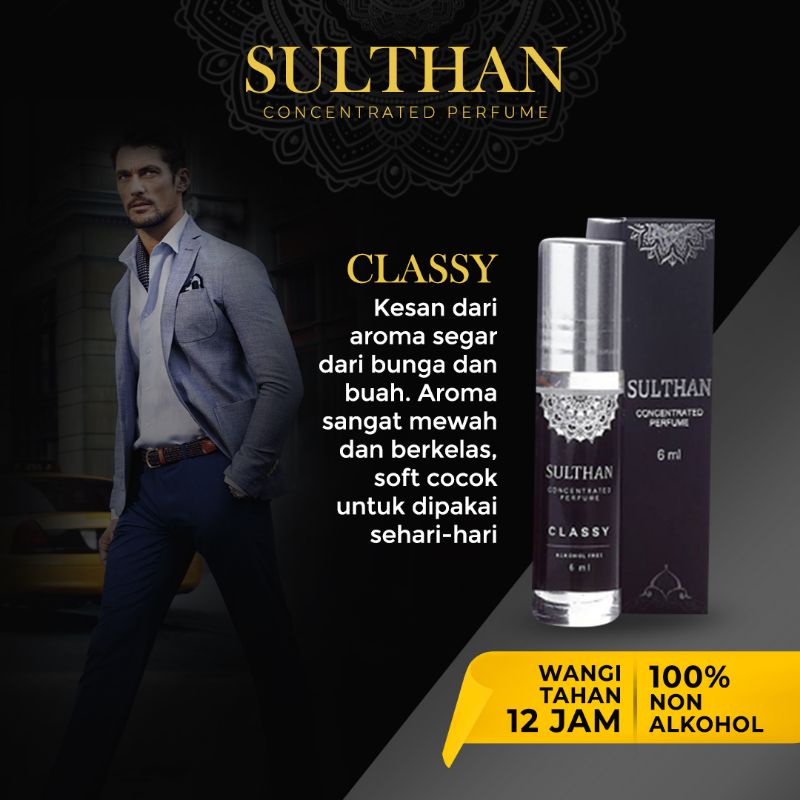 PARFUM ARAB NON ALKOHOL SULTHAN PARFUM PRIA TAHAN LAMA