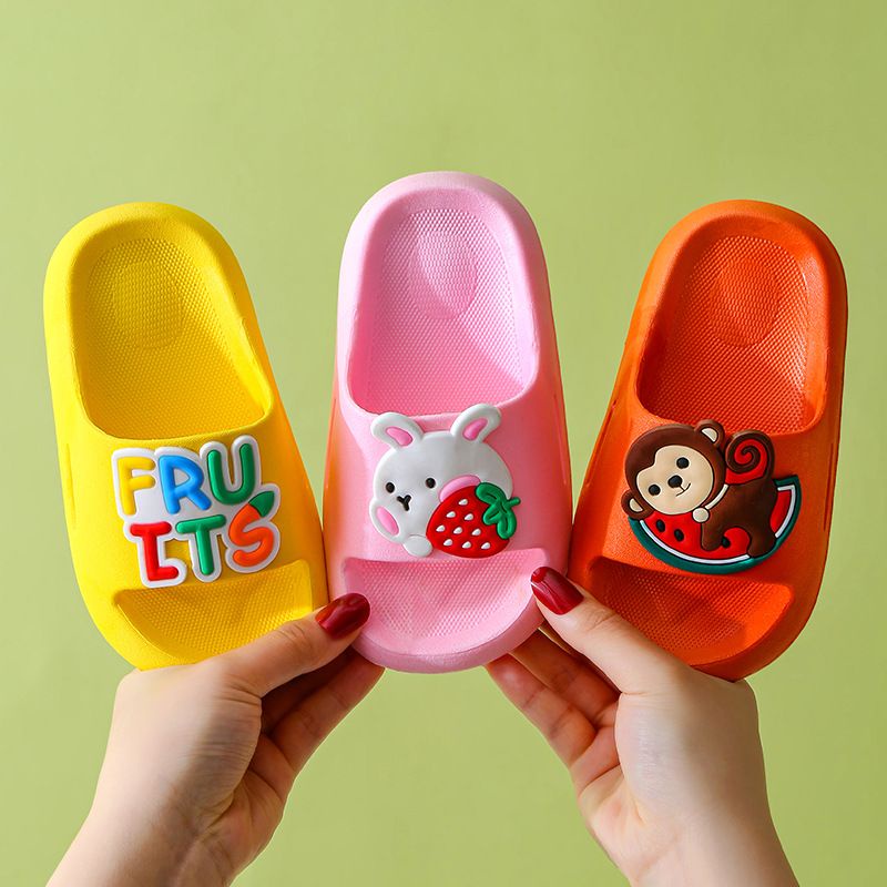 Sandal Slop Anak Karakter Kartun Fruit Animal Import S2