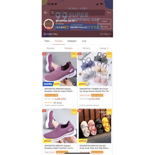 TOPGROSIR BR0046 Sepatu Sneakers Impor Comfort-8