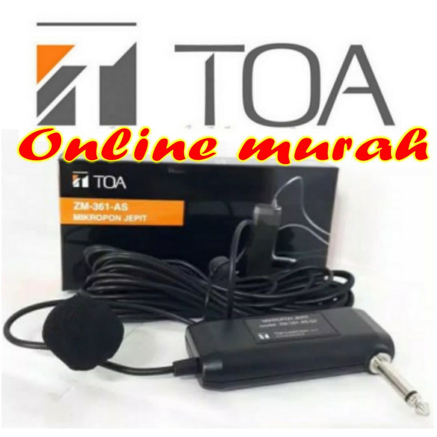 MIC CLIPON BAJU TOA ZM361 AS ZM361AS ZM361 AS KABEL