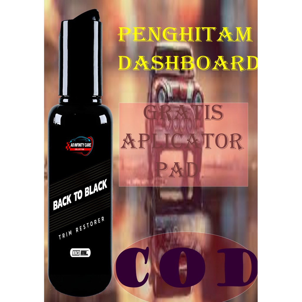 Penghitam Pengkilap Dashboard Mobil Motor Plastik Karet Efek Kilap 100%