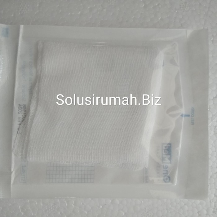 KASA STERIL 1biji GAUZE SWABS 7.5CM x 7.5CM 8PLY perban kesehatan luka