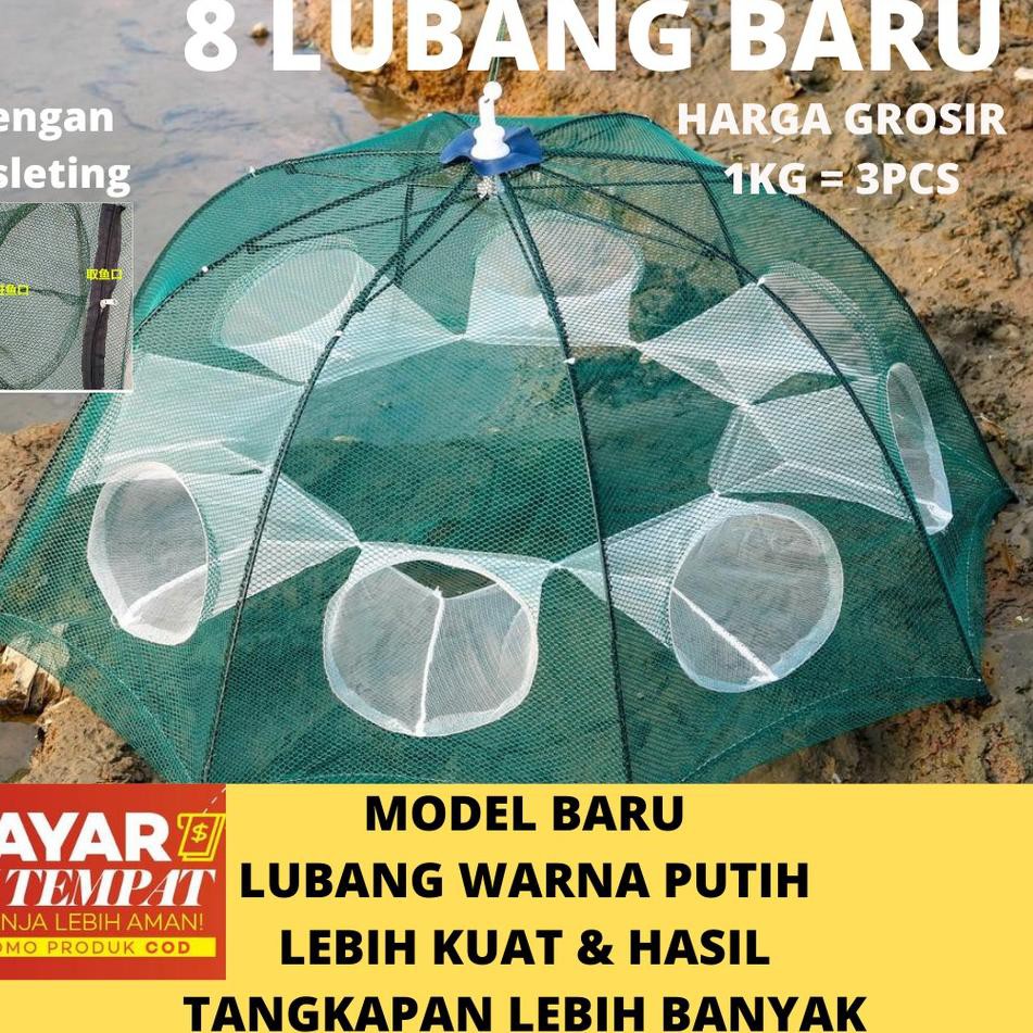 Jaring Pancing / Perangkap Ikan / Bubu Hexagonal Lubang Putih / Bubu Jaring ikan   