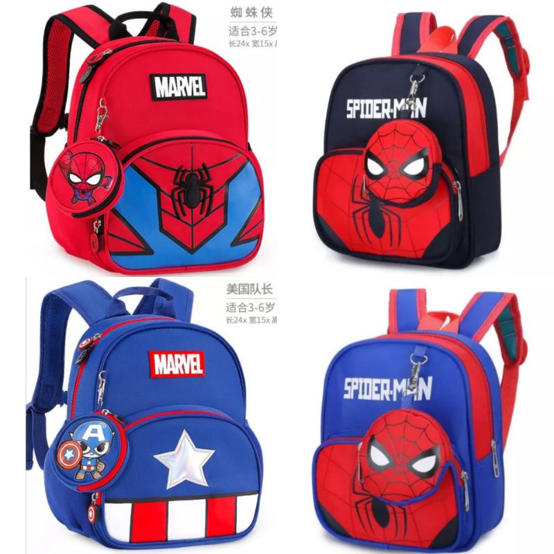 CAHAYA PELANGI (CPS) SUPERHERO - TAS RANSEL ANAK LAKI LAKI MARVEL