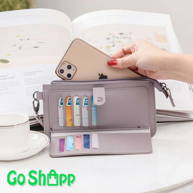 Dompet Panjang Wanita Import Kulit PU High Quality - Dompet Wanita Fashion Korea Import [PJ04]