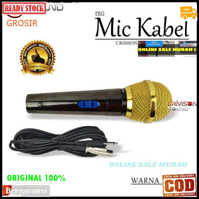 G116 Crimson mic kabel dynamic Microphone cable ORIGINAL 100% mik karaoke mikrophone profesional pro musik music audio sound sistem system vokal vocal panggung dj studio G116   BISA DIGUNAKAN KE SEGALA ALAT AUDIO  Bahan besi  DYNAMIC MICROPHONE  Tidak pak