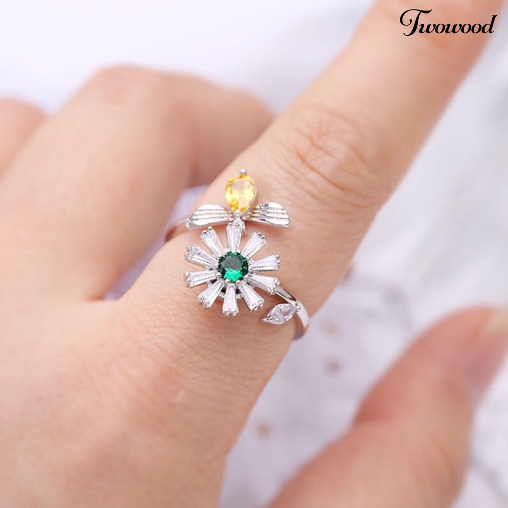 Cincin Model Putar Dapat Disesuaikan Untuk Unisex