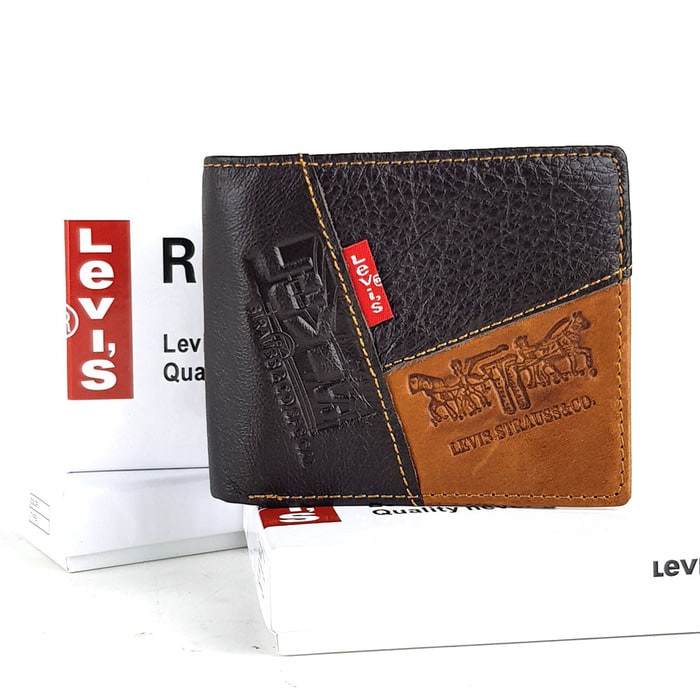 Dompet Tidur Kulit Asli Pria Murah - LEVIS DTR JUNT