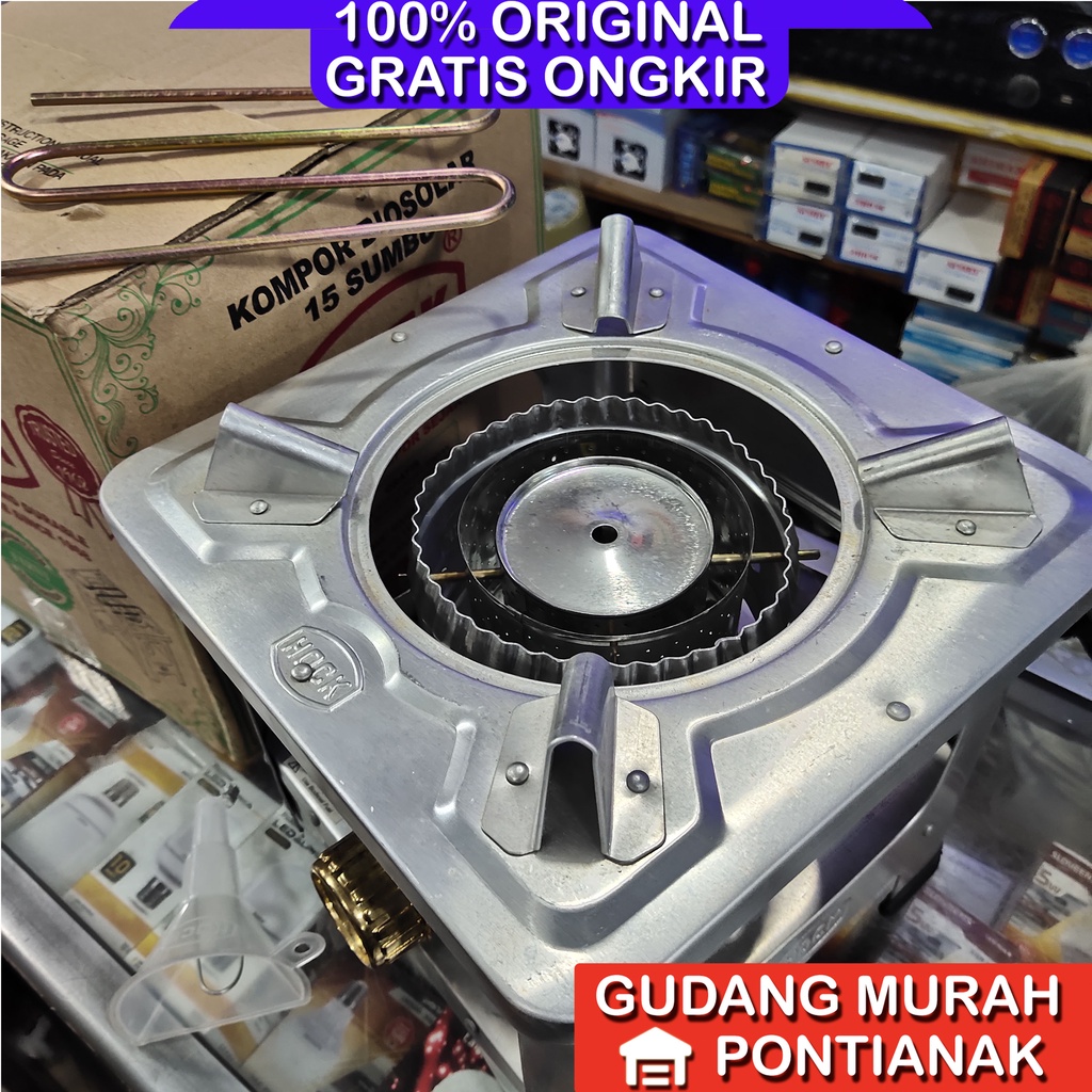 Kompor Hock 15 sumbu Minyak Tanah Kompor Minyak Bio Solar Hock / Bio Diesel Stove 15 sumbu