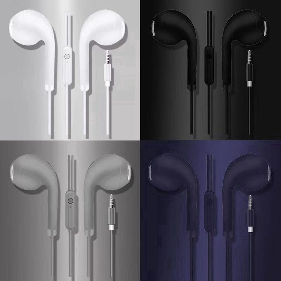 Headset U19 Macaron Bass HiFi Stereo 3.5mm Wired Earphone with Mic 120cm Earphones Murah