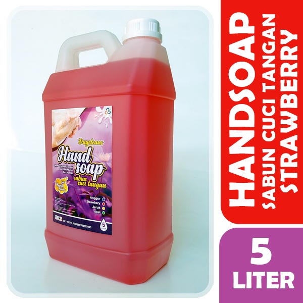 Handsoap 5 liter Hand wash atau Sabun Cuci Tangan Cair (STRAWBERRY - JERUK - APEL)