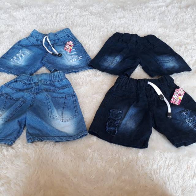 promo jeans sobek CELANA  ANAK JINS BAHAN LEVIS  WARNA  NAVY  