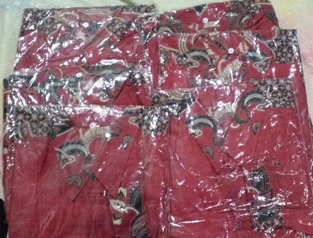 Kemeja Batik Pria Lengan Panjang Size M L Xl Xxl Bswart Batik Hrb026 Kenongo Hem Adipati Padi
