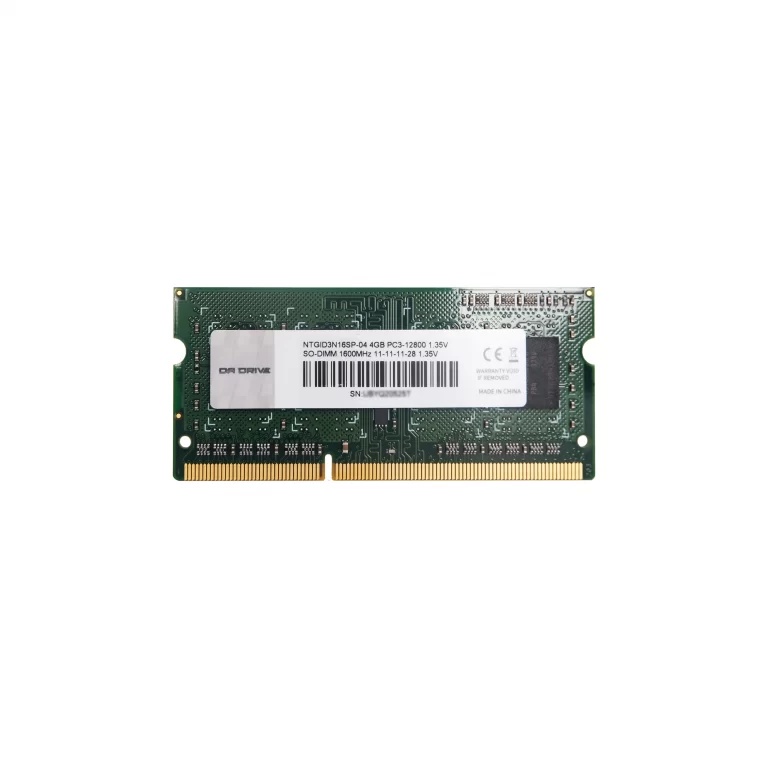 DA Drive SO-DIMM DDR3L 1600Mhz 4GB RAM Memory fo Laptop