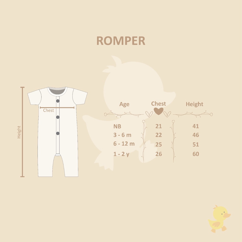 WINTEKU ROMPER Basic Button Gentle Man