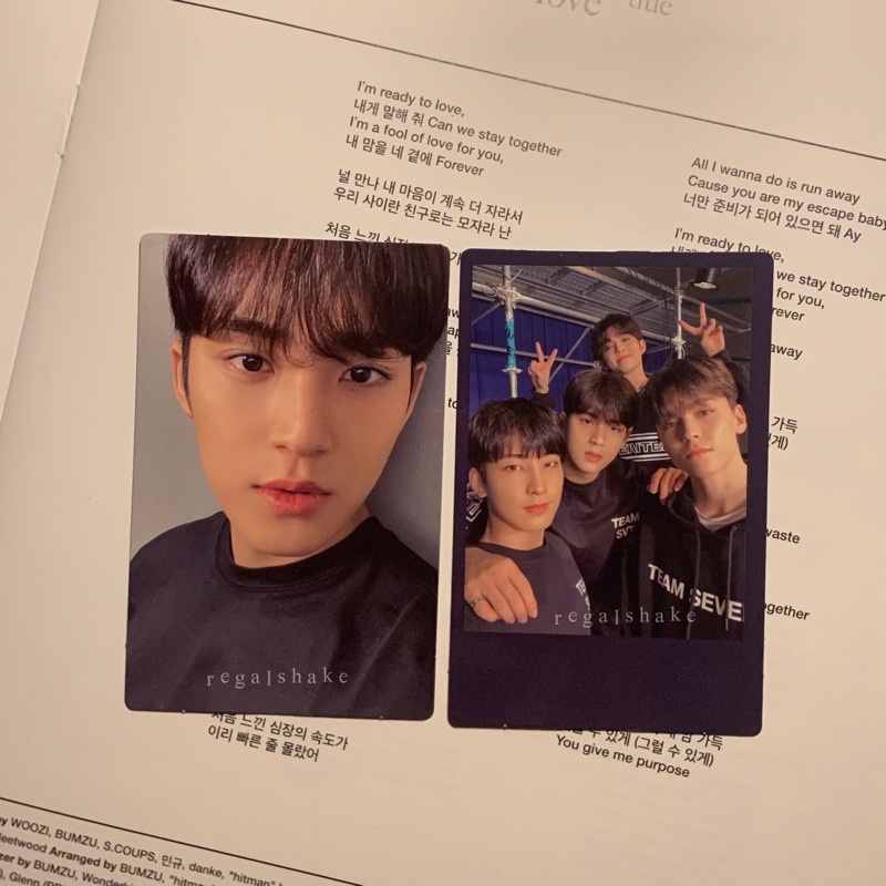 [BOOKED] TC / Trading Card Seventeen Caratland 2022 Mingyu Selca Special Hip Hop Unit Polaroid Pola 