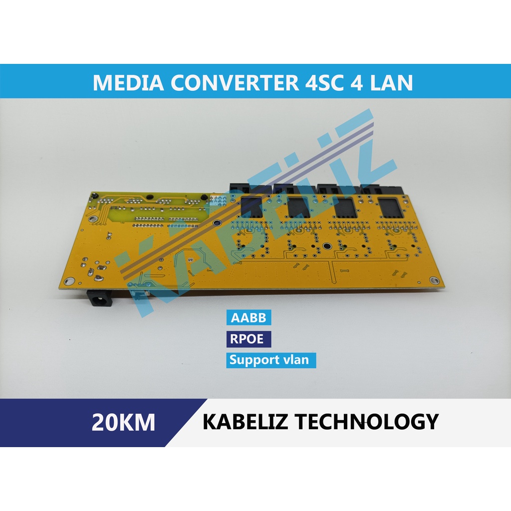 KONVERTER 4FO 4LAN CONVERTER 4SC 4LAN 4F4E 4SC 4RJ45 BOARD 4 FO 4 RJ45