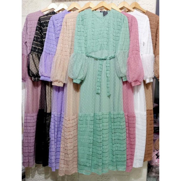 Gamis Ozias Original Tangan Balon New