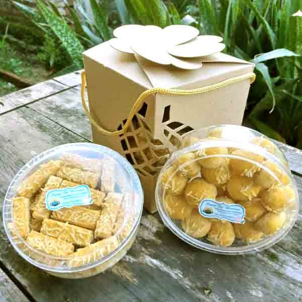 

Box Lebaran Kotak Toples Packaging Kue Kering Dus Idul Fitri Ketupat - GREEN