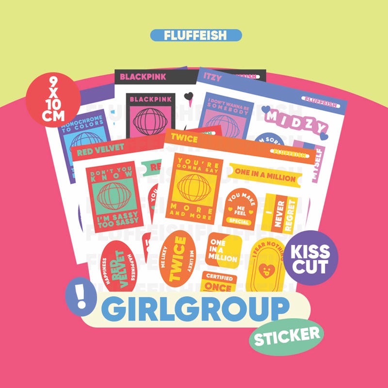 

GIRLGROUP STICKER (AESPA, BLACKPINK, ITZY, RED VELVET, TWICE)