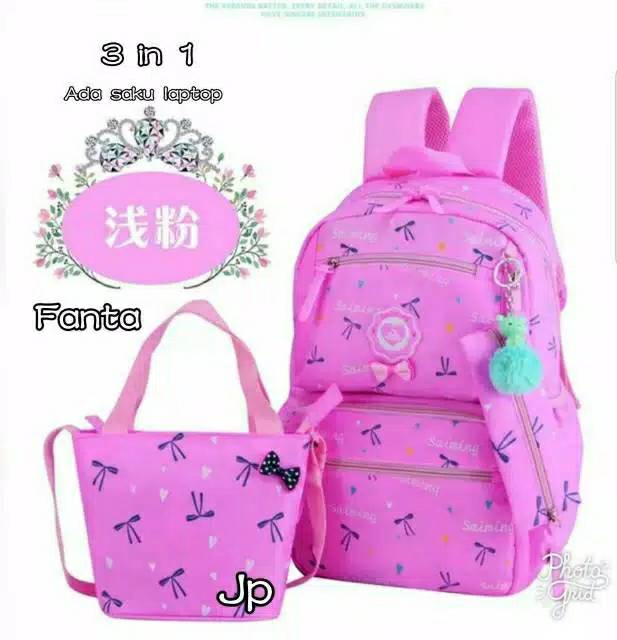 TAS RANSEL SWIMING PITA JEPANG TAS WANITA 3IN1