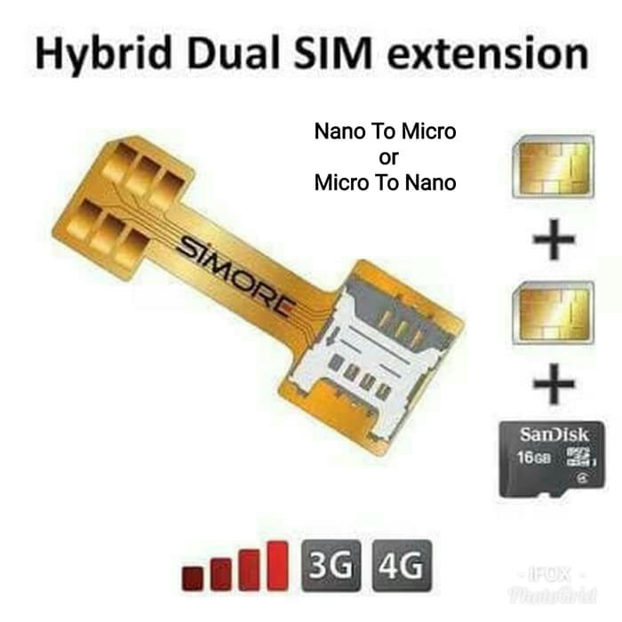 Flexible Adaptor Hybrid Wihua Dual Sim Card Micro Conventer Simcard