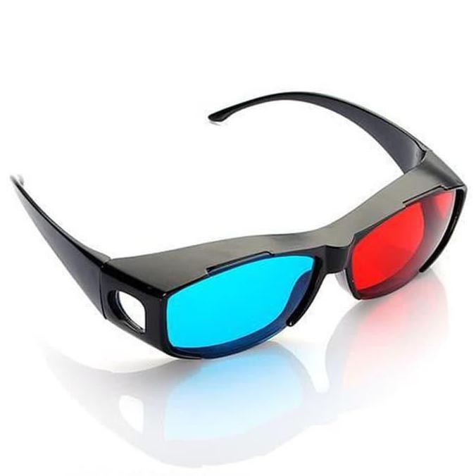 3D Glasses / Kacamata / Kaca Mata Frame plastik nVidia Vision Red Cyan / Kacamata Pria Keren