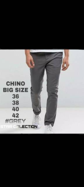 Celana chino pria jumbo big size termurah  35 / 42