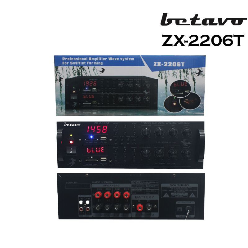 power amplifier WALET BETAVO ZX 2206 T TIMER ORIGINAL