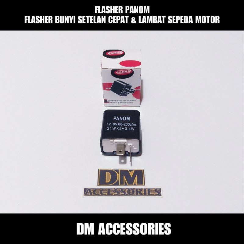 FLASHER PANOM FLASHER SEIN BUNYI SETELAN CEPAT LAMBAT SEPEDA MOTOR
