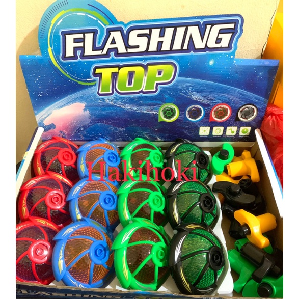 Mainan Gasing Ufo Lampu LED+Musik / Gangsing Flashing Top LED Music / Mainan Gasing anak/mainan Mura