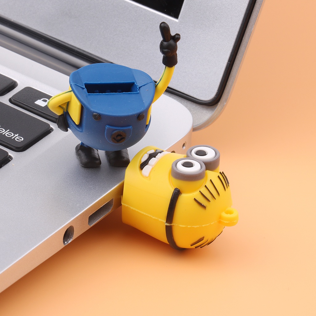 Usb Flash Drive Portable High Speed Desain Kartun Minions Kapasitas 8GB / 16GB / 32GB / 64GB / 128GB