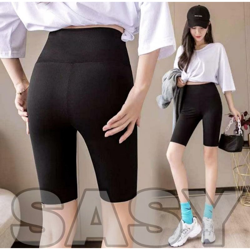 SASY SPORT CELANA SHORT STREET / HOT PANTS MINI / POP PANTS / BIKE SHORT HW POLOS / SPORT HQ IMPORT / CELANA LEGGING SPORT WANITA / LEGGING PENDEK WANITA