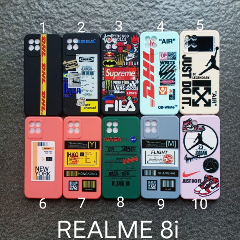 Case gambar Realme 8i motif cowok soft case softcase softshell silikon cover casing kesing housing