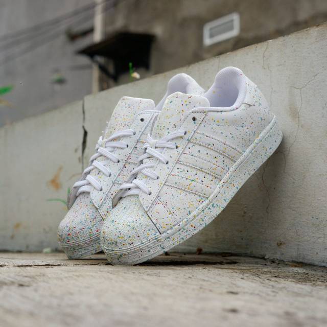 ADIDAS SUPERSTAR WHITE POLKA ORIGINAL