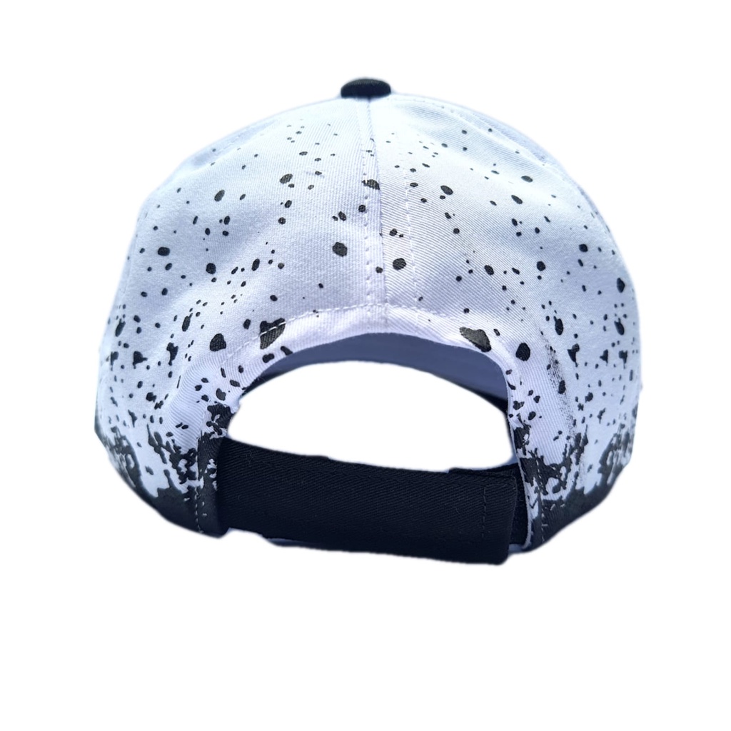 Topi Anak Laki Laki Cowok Baseball Logo Spiderman Bordir Background Bercak Hitam Putih Print Sublim Keren Lucu Usia Umur 1 2 3 4 5 6 7 8 9 10 Tahun topi-1