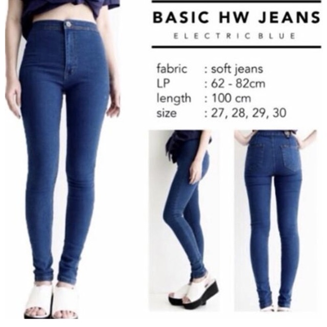 Hw highwaist jeans 27-34 / Hw Jeans Jumbo / celana jeans wanita / celana jeans cewek / celana hw / highwaist jeans