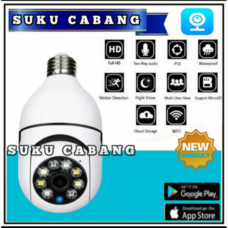 IP CAMERA CCTV V380 speed dome PTZ lampu mini Wireless