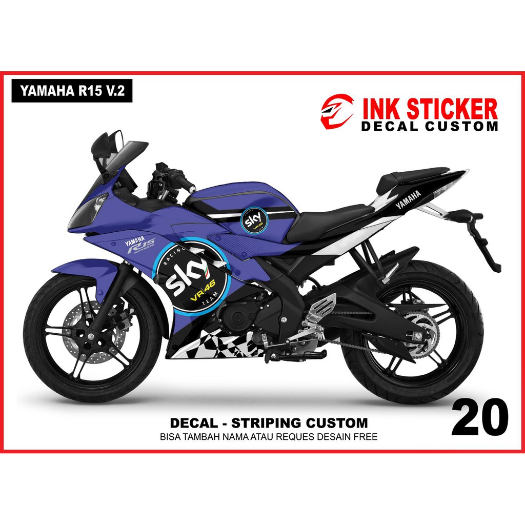 Sticker Decal R15 v2 20 Motif SKY Fullbody