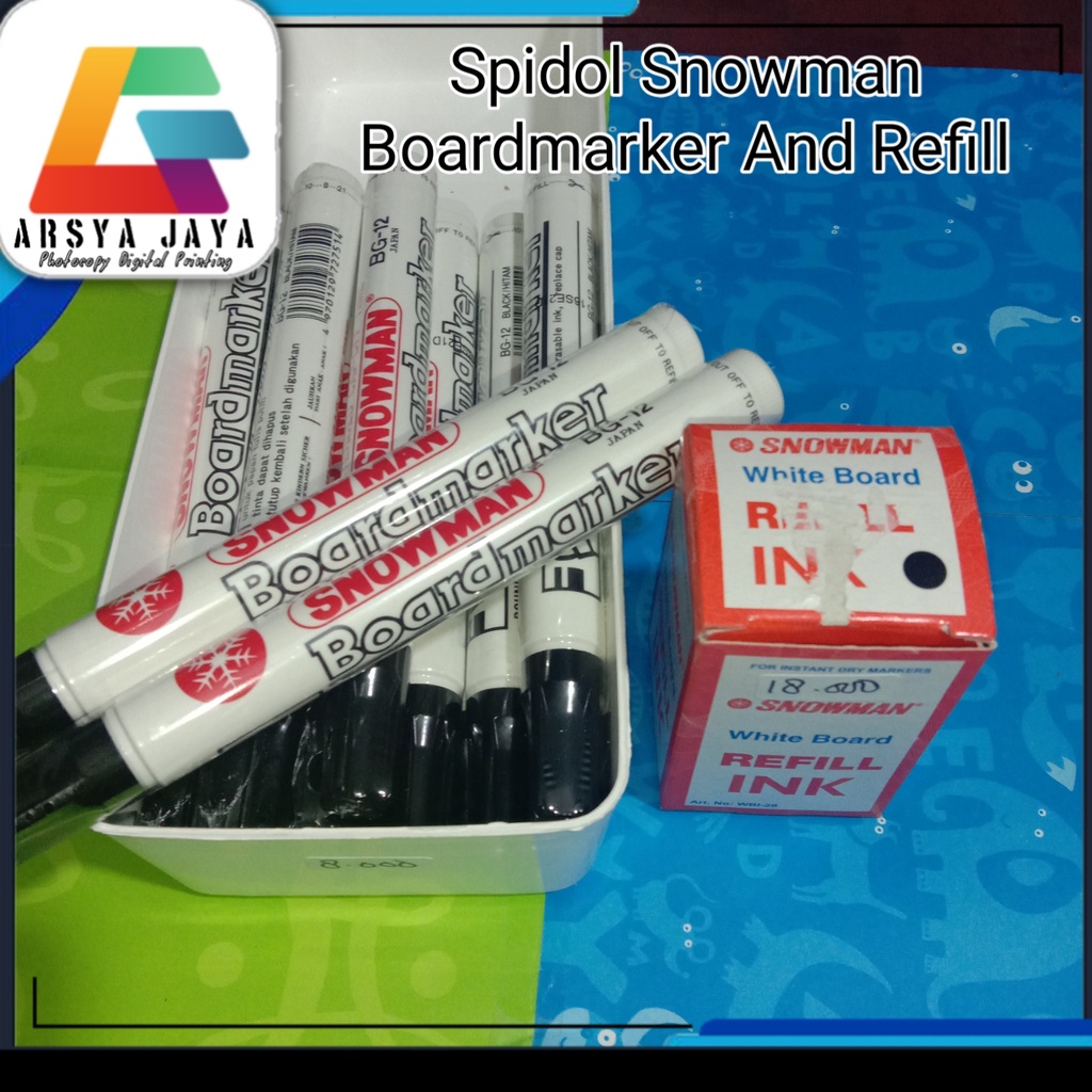 

(1pc) Spidol Snowman White Board Marker / Spidol Papan