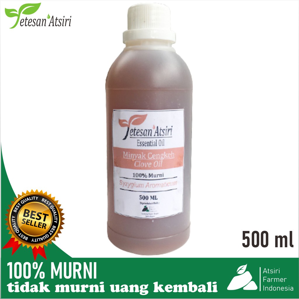 500 ml minyak atsiri cengkeh murni minyak cengkeh murni clove oil clove esensial oil 100%aromaterapi