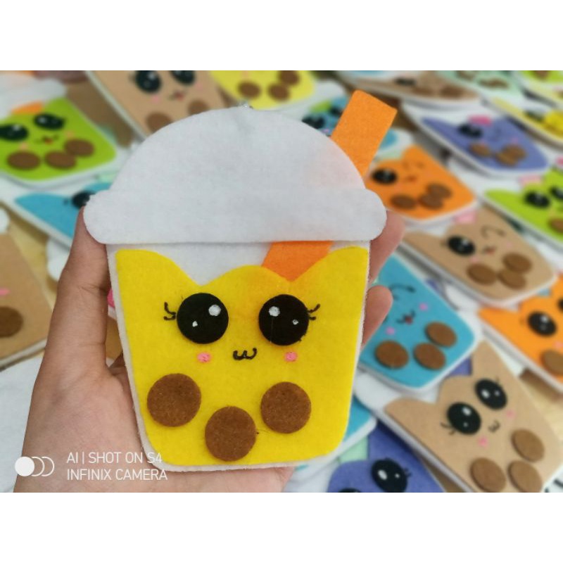 

( 1 PCS ) AMPLOP LEBARAN FLANEL ENVELOPE BOBA KEKINIAN UKURAN BESAR TINGGI 12 CM