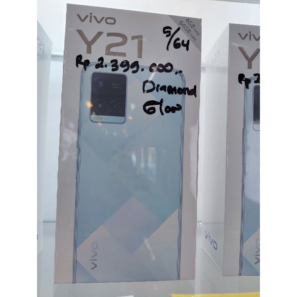 vivo y21 ram 5/64gb garansi resmi 1tahun
