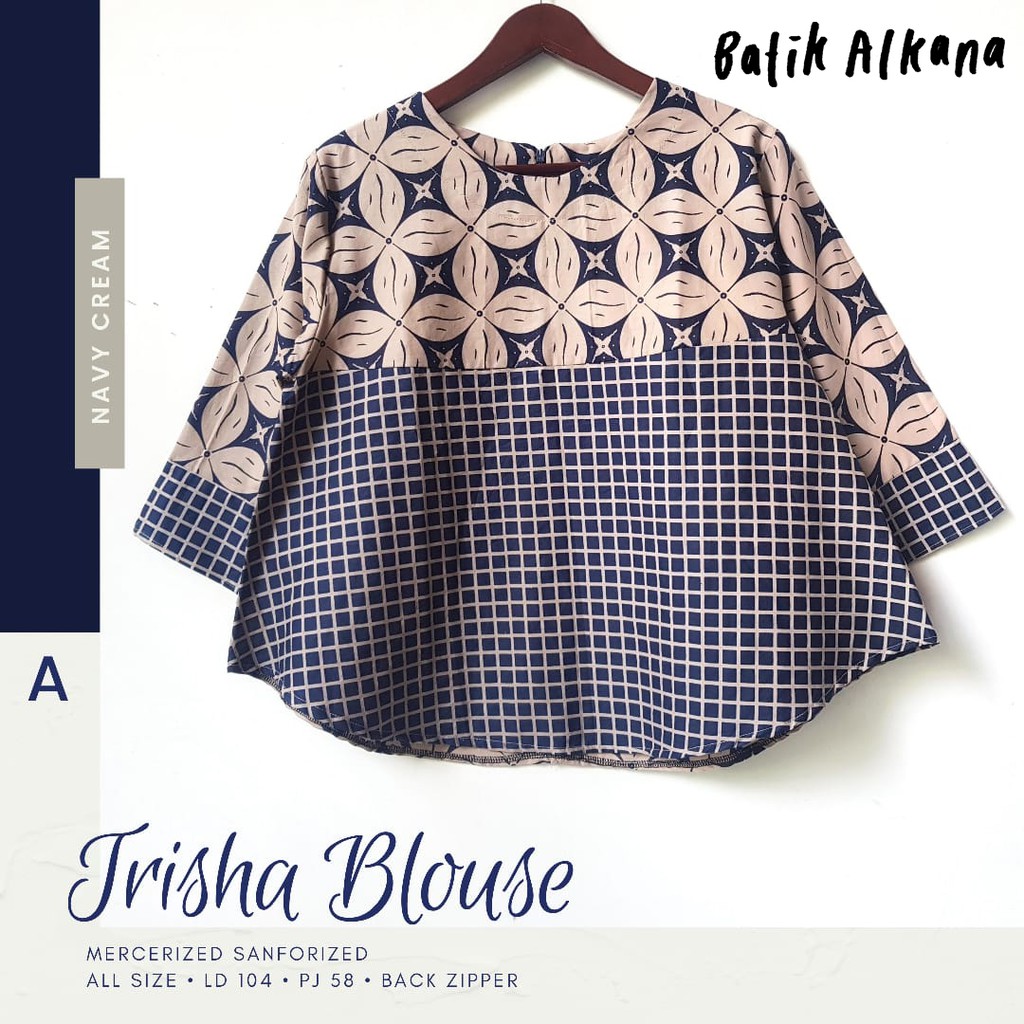 Produsen Trisha Blouse Atasan Wanita Batik Solo Katun Premium All Size 2.0 QEZJeqdikezp9p