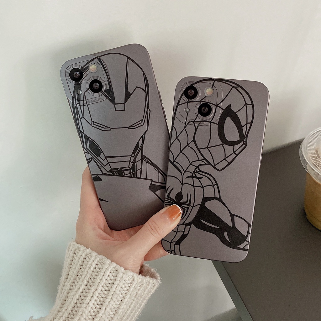 CASE MARVEL IRON MAN SPIDERMAN IPHONE 7 8 7+ 8+ X XS MAX XR 11 12 13 PRO MAX