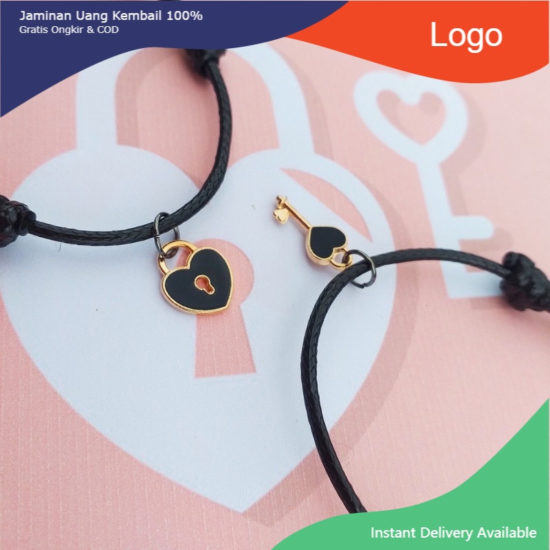 Gelang magnet love kunci Couple / gelang magnet gembok kunci love goodthingsgoodmood