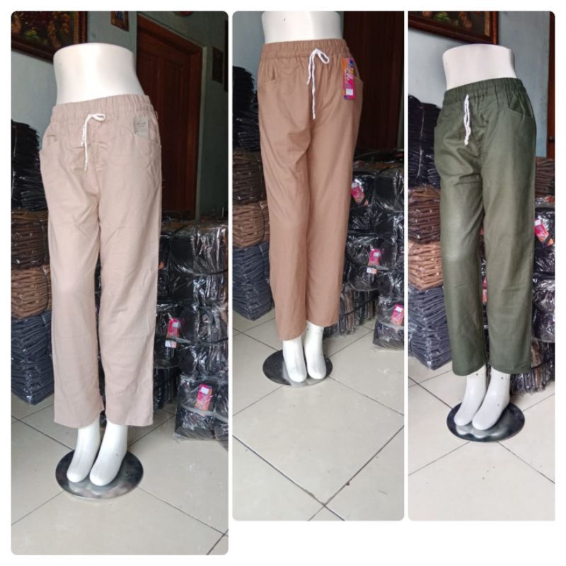 Radiv stadiv pants/celana panjang kasual/celana catton linen rami