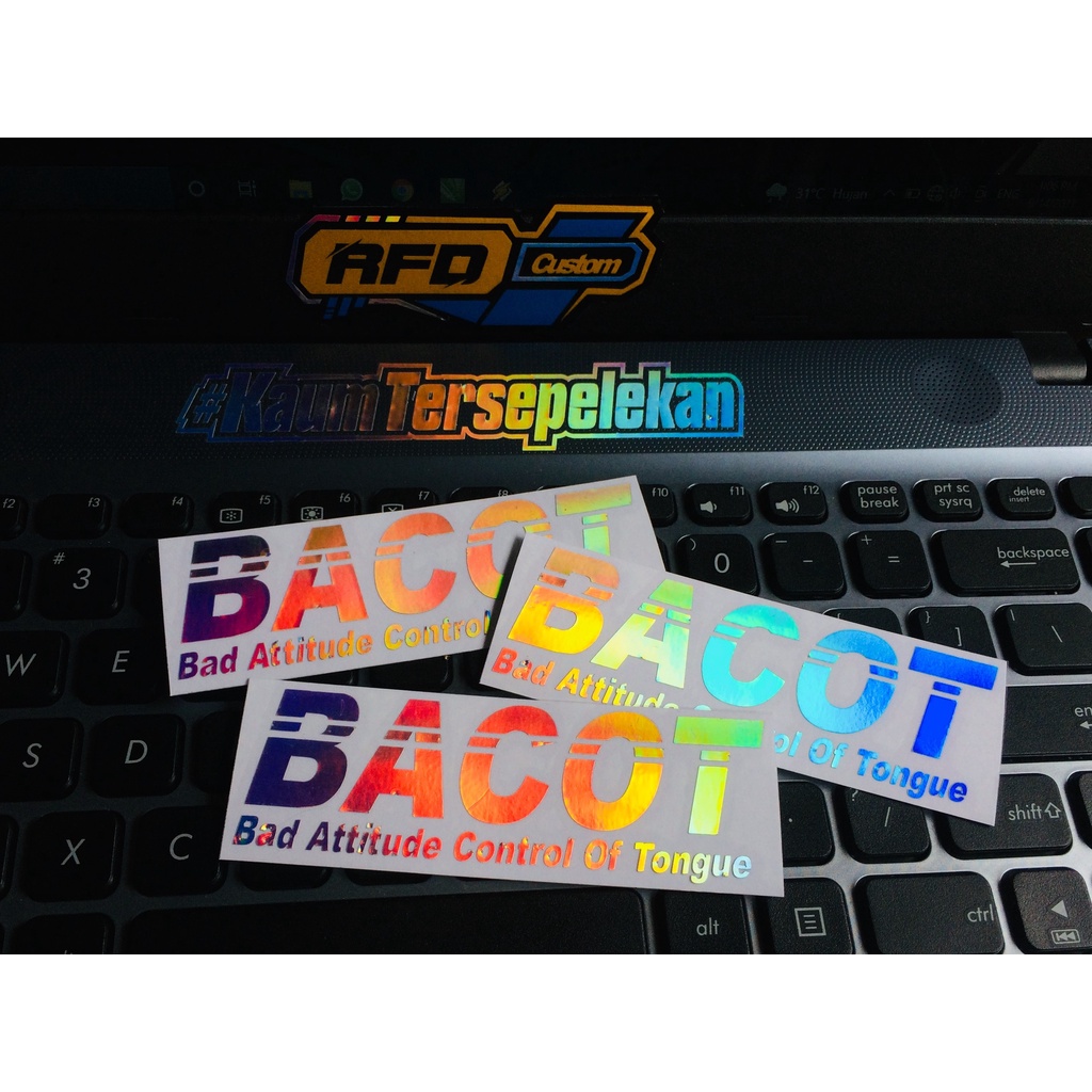 Sticker Cutting Hologram BACOT