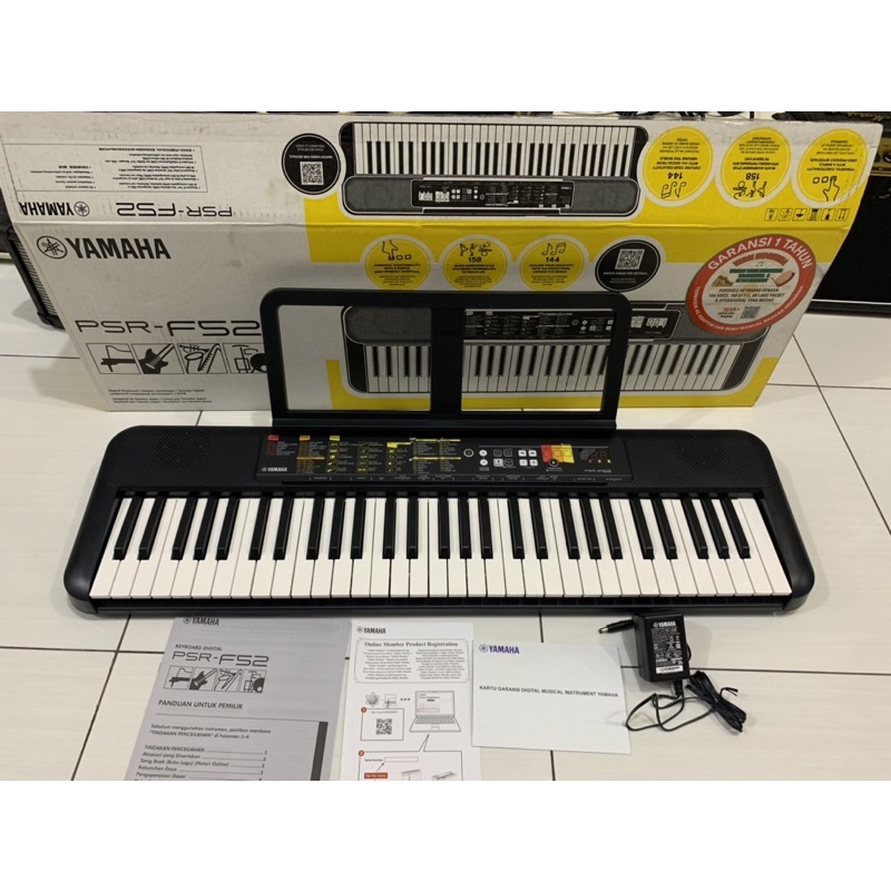 Keyboard/orgen yamaha PSR-F52 original include adaptor tinggal pakai